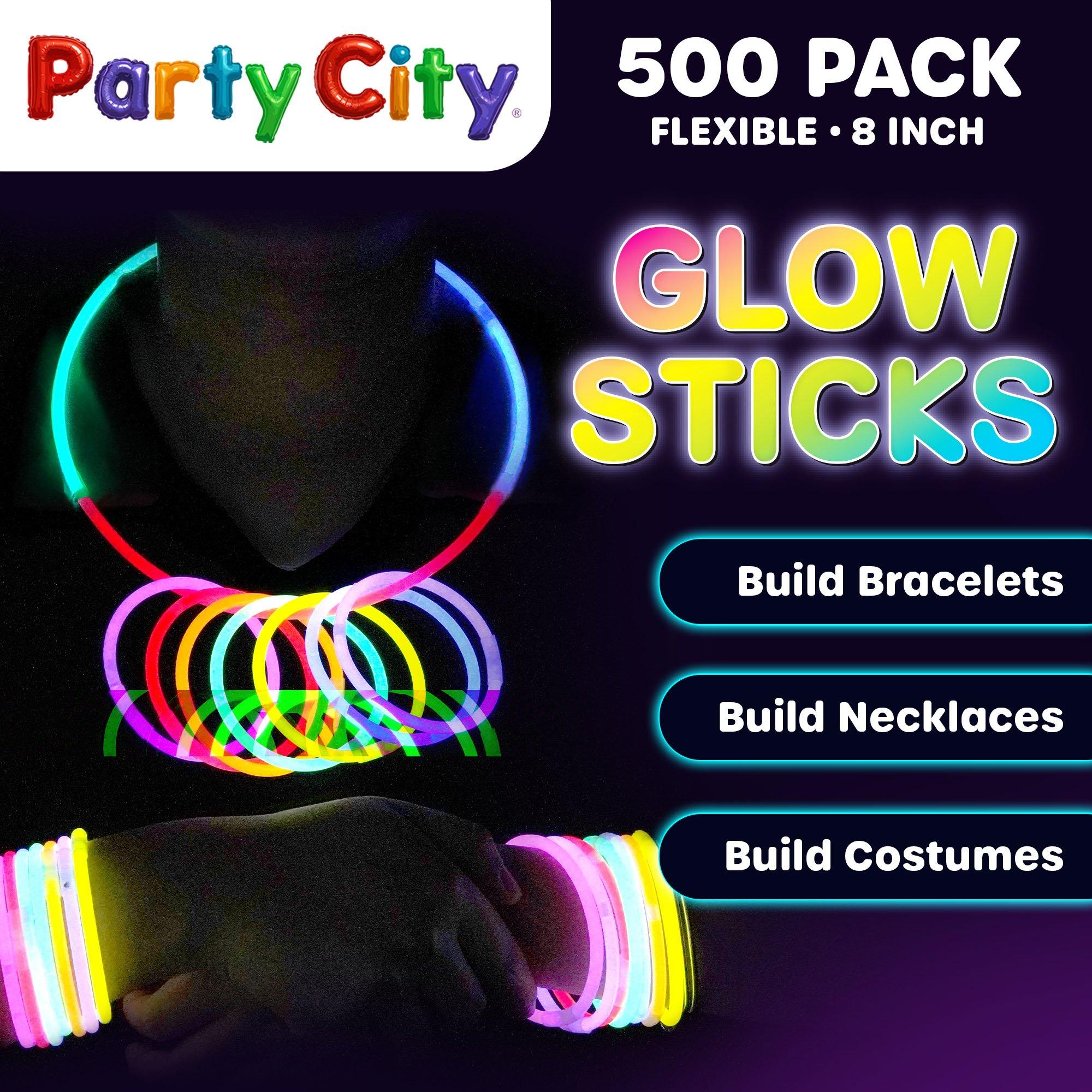 Glow Stick 8 Inch Bendable Party Favor Bulk Party Pack Multicolored 505pk