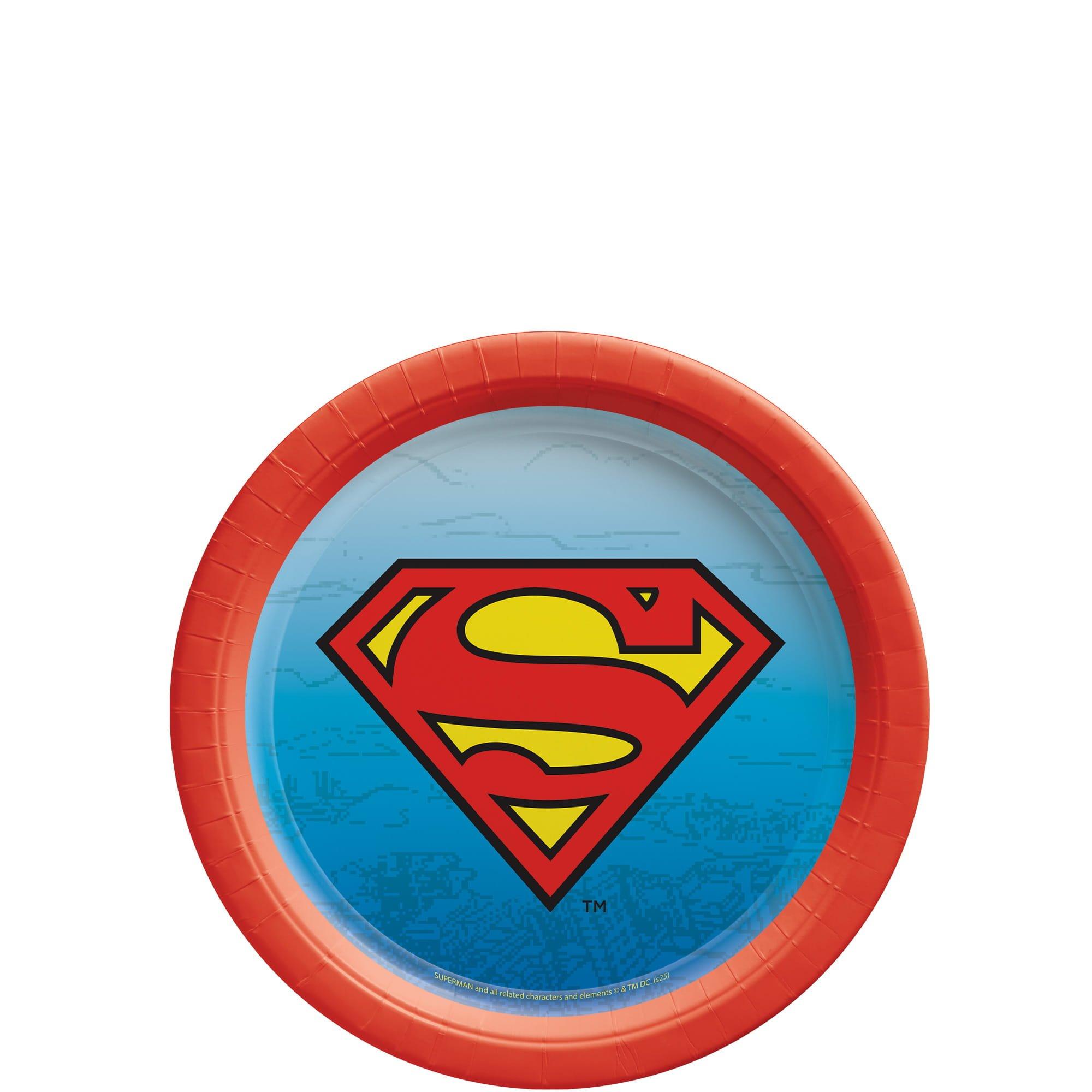 Superman Paper Dessert Plate, 8ct, Assorted Options