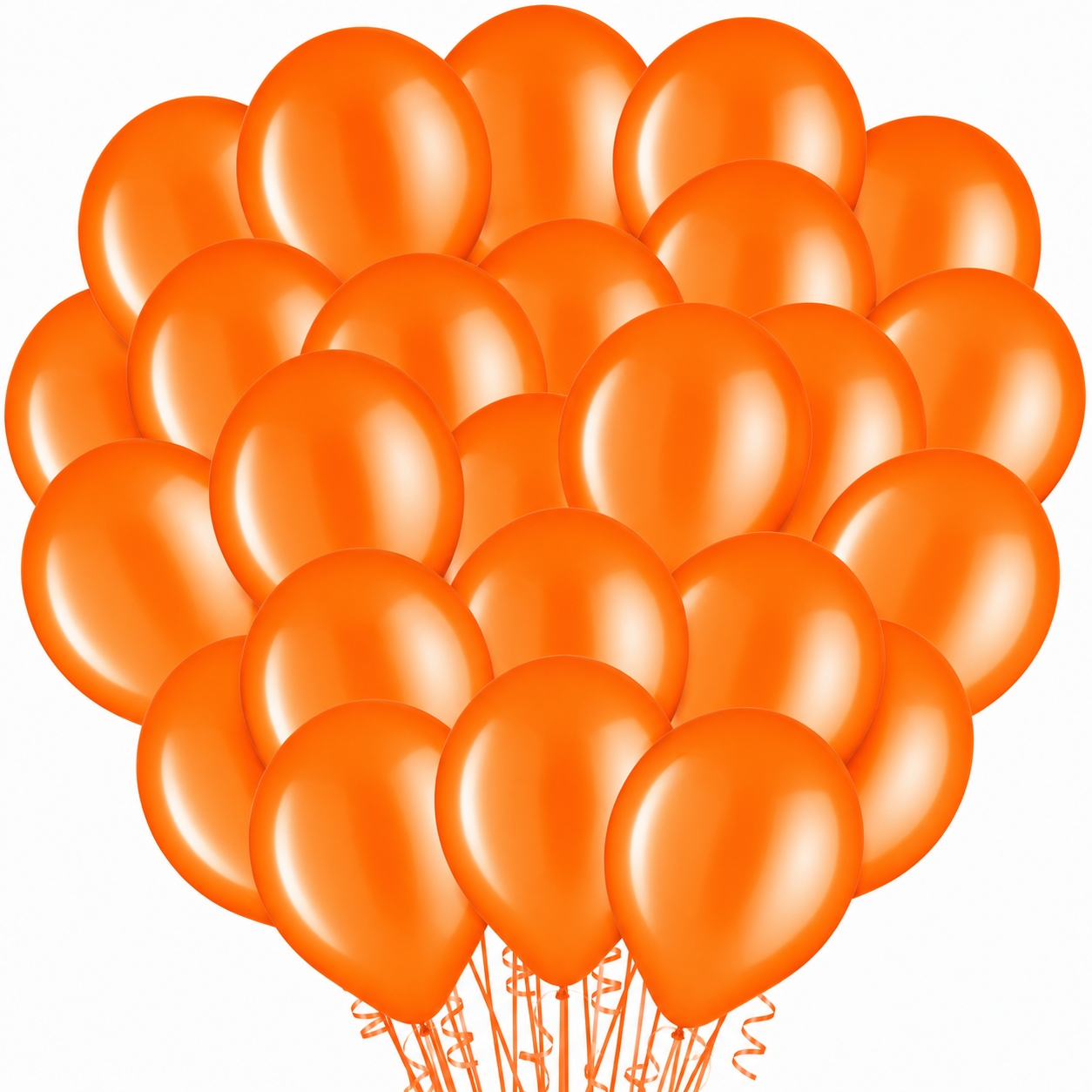 Orange Latex Balloons, 11in, 100ct