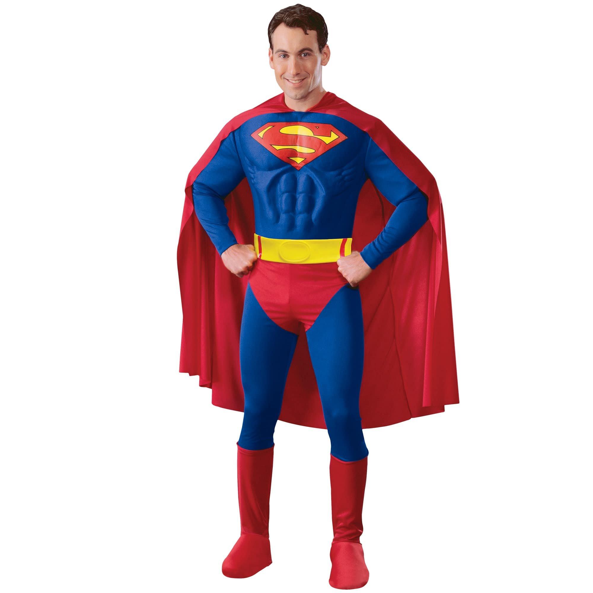 Adult Deluxe Superman Costume with Muscle Chest